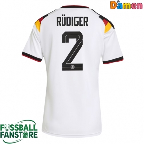 Deutschland Antonio Rudiger #2 Replik Heimtrikot Damen WM 2026 Kurzarm